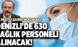 Denizli’de 630 Sağlık Personeli Alınacak!