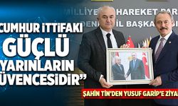 Milletvekili Şahin Tin, MHP İl Başkanı Yusuf Garip’i Ziyaret Etti
