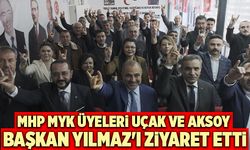 MHP MYK Üyeleri Uçak Ve Aksoy,  Mehmet Ali Yılmaz'ı Ziyaret Etti