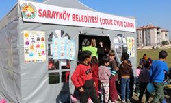 Sarayköy Belediyesi Hatay’da Oyun Çadırı Kurdu