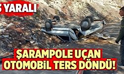 Çameli’de Şarampole Uçan Otomobil Ters Döndü! 3 Yaralı