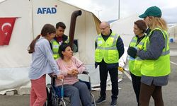 Pamukkale Halk Eğitim Müdürlüğü Engelli Depremzedeyi Sevindirdi