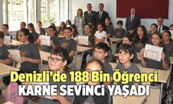 Denizli’de 188 Bin Öğrenci Karne Sevinci Yaşadı