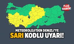 Meteorolojiden Denizli’ye Sarı Kodlu Uyarı!