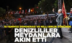 15 Temmuz Yıldönümünde Denizlililer Meydanlara Akın Etti