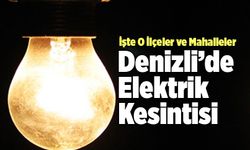 Denizli’de Elektrikler Kesilecek Mi? Sorgulama Ekranı İçin Tıkla!