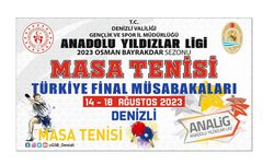 Anadolu Yıldızlar Ligi Masa Tenisi Türkiye Finalleri Denizli’de Yapılacak