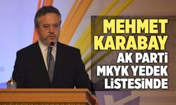Mehmet Karabay AK Parti MKYK Yedek Listesinde!