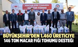 Büyükşehir’den 1.460 Üreticiye 146 Ton Macar Fiği Tohumu Desteği