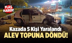 Denizli’de Korkutan Kaza; 5 Kişi Yaralandı!