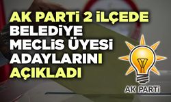 AK Parti 2 İlçede Belediye Meclis Üyesi Adaylarını Açıkladı