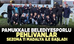 Pamukkale Belediyesporlu Pehlivanlar Sezona 11 Madalya İle Başladı