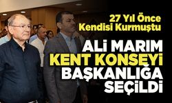 Ali Marım Kent Konseyi Başkanlığa Seçildi