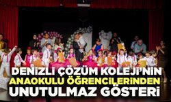 Denizli Çözüm Kolejinin Anaokulu Öğrencilerinden Unutulmaz Yılsonu Gösterisi