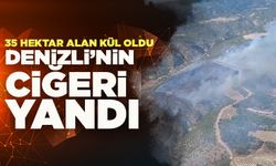 Denizli’nin Ciğeri Yandı 35 Hektar Alan Kül Oldu