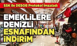 Emeklilere Denizli Esnafından İndirim