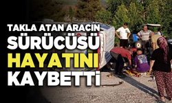 Takla Atan Aracın  Sürücüsü Hayatını Kaybetti