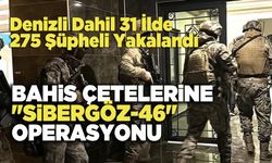 Bahis Çetelerine "Sibergöz-46" Operasyonu