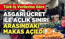 Türk-İş verilerine göre  Asgari Ücret İle Açlık Sınırı Arasındaki Makas Açıldı