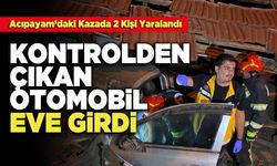 Kontrolden Çıkan Otomobil Eve Girdi