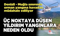 Üç Noktaya Düşen Yıldırım Yangınlara Neden Oldu