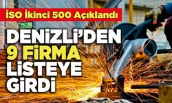 İSO İkinci 500 Açıklandı:  Denizli’den 9 Firma Listeye Girdi