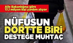 Nüfusun Dörtte Biri Desteğe Muhtaç: 17,1 milyon kişi yardım alıyor