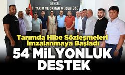 Denizli Tarımına 54 Milyonluk Destek