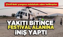 Yakıtı Bitince Festival Alanına İniş Yaptı