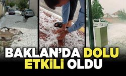 Baklan’da Dolu Etkili Oldu