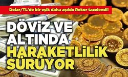 Döviz ve Altında Haraketlilik Sürüyor