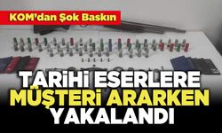 Tarihi Eserlere Müşteri Ararken Yakalandı