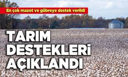 Tarım Destekleri Açıklandı