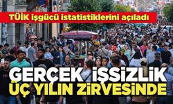 Gerçek  İşsizlik Üç Yılın Zirvesinde