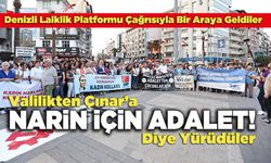 Valilikten Çınar’a Narin İçin Adalet!  Diye Yürüdüler