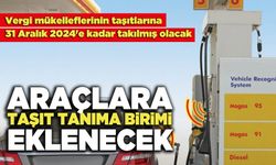 Araçlara Taşıt Tanıma Birimi Eklenecek