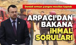 Arpacı'dan, Bakana orman yangını ile  İhmal var mı? Soruları