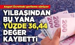 Asgari Ücretteki Gerileme Sürüyor, Yılbaşından Bu Yana Yüzde 36,44 Değer Kaybetti