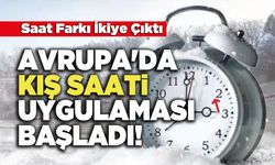 Avrupa'da Kış Saati Uygulaması Başladı