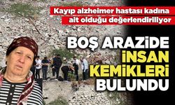 Boş Arazide İnsan Kemikleri Bulundu