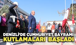 Denizli'de Cumhuriyet Bayramı Kutlamaları  Başladı