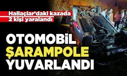 Kontrolden Çıkan Otomobil Şarampole Yuvarlandı: 2 Yaralı