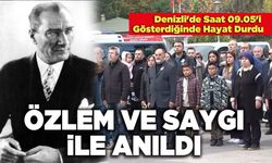 Denizli'de Saat 09.05'i Gösterdiğinde Hayat Durdu Özlem Ve Saygı İle Anıldı