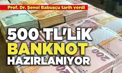 Prof. Dr. Şenol Babuşçu tarih verdi  500 TL'lik Banknot Hazır