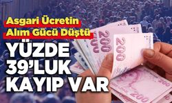 Asgari Ücretin Alım Gücü Düştü Yüzde 39’luk Kayıp Var