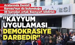 "Kayyum Uygulaması Demokrasiye Darbedir"