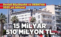 Denizli Büyükşehir ve DESKİ’nin 2025 yılı bütçesi  15 Milyar 510 Milyon TL.