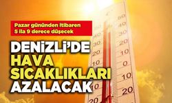 Denizli’de Hava Sıcaklıkları Azalacak