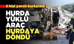 Hurda Yüklü Araç Hurdaya Döndü