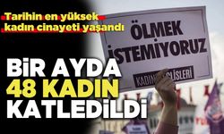 Tarihin en yüksek kadın cinayeti yaşandı: Bir ayda 48 cinayet